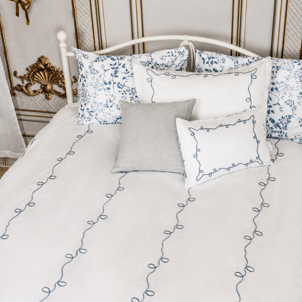 Petite Belle Lafayette powder blue duvet set