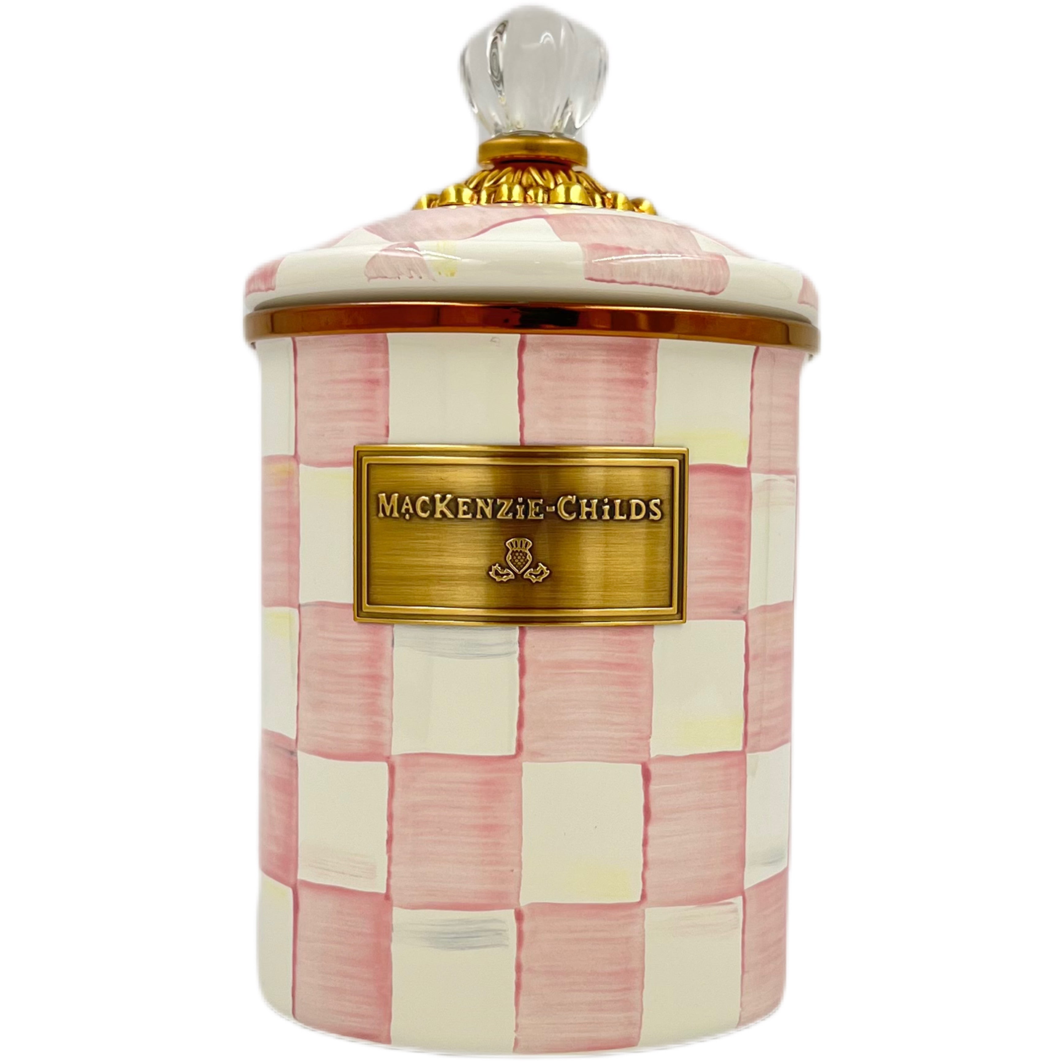 MacKenzie-Childs Rosy Check Canister