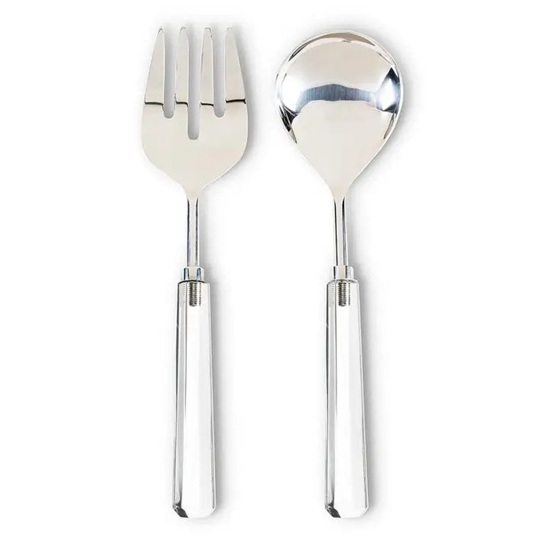 Crystal Look Salad Servers