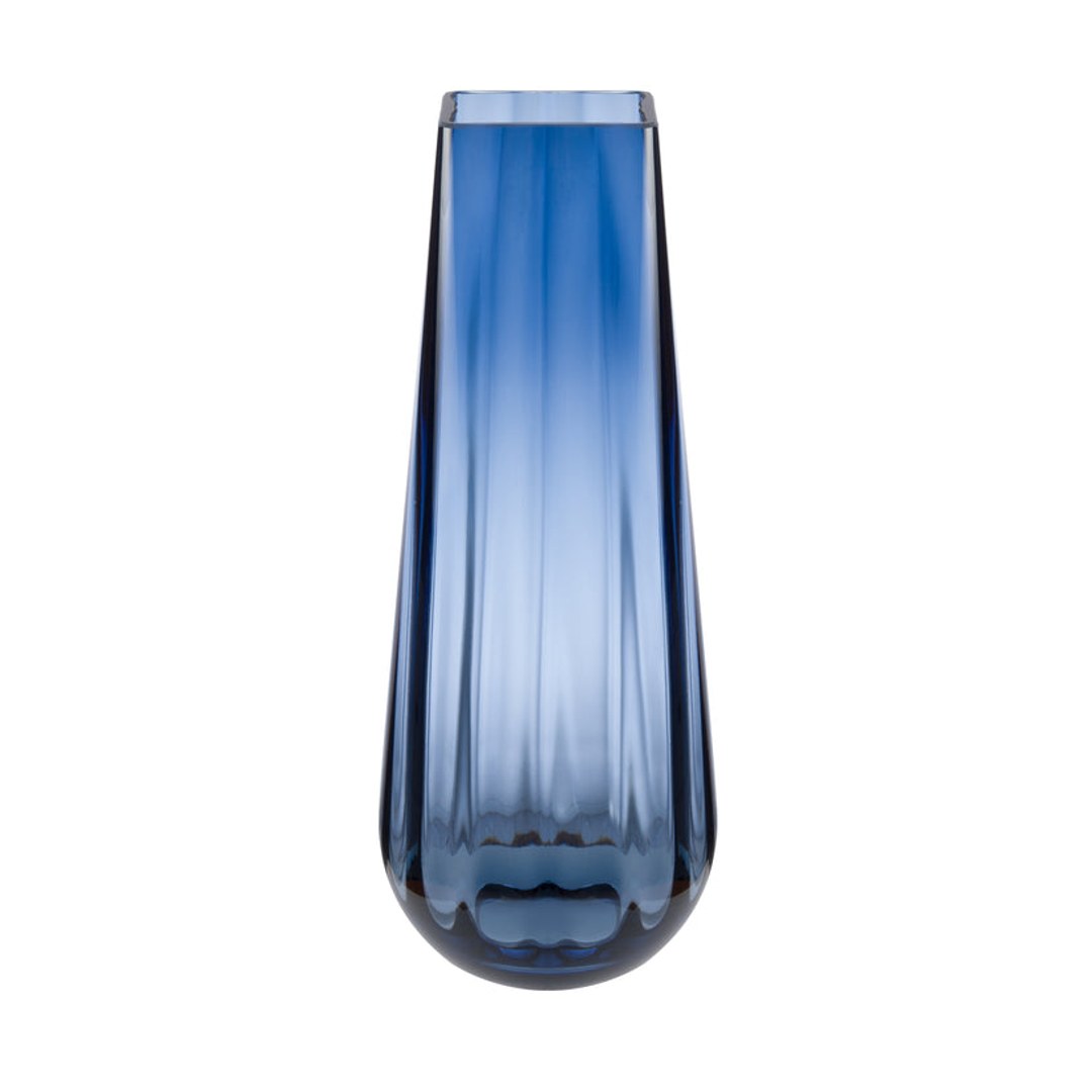 Blue Square Top Vase