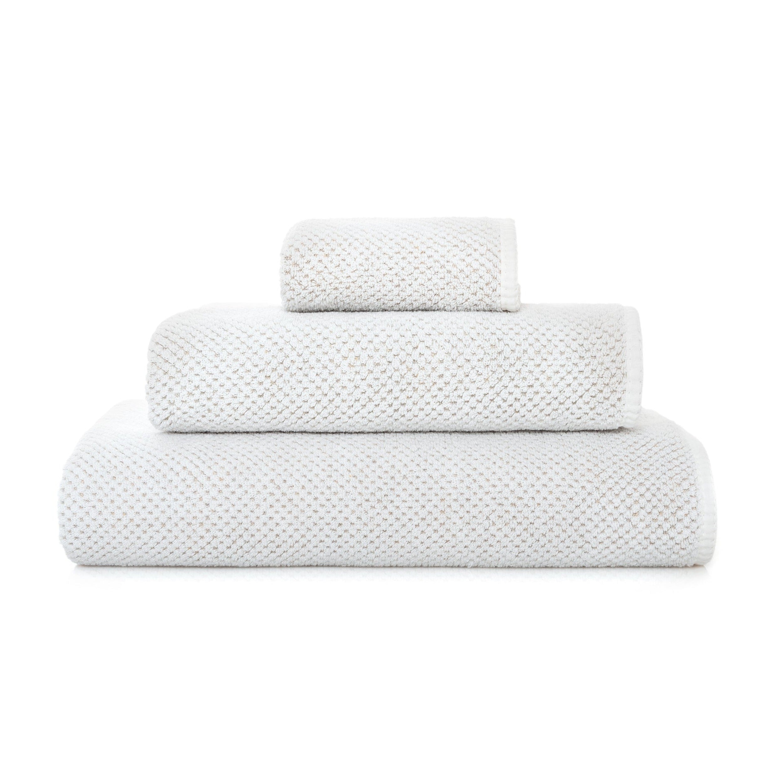 Graccioza Bee Waffle Bath Towel White