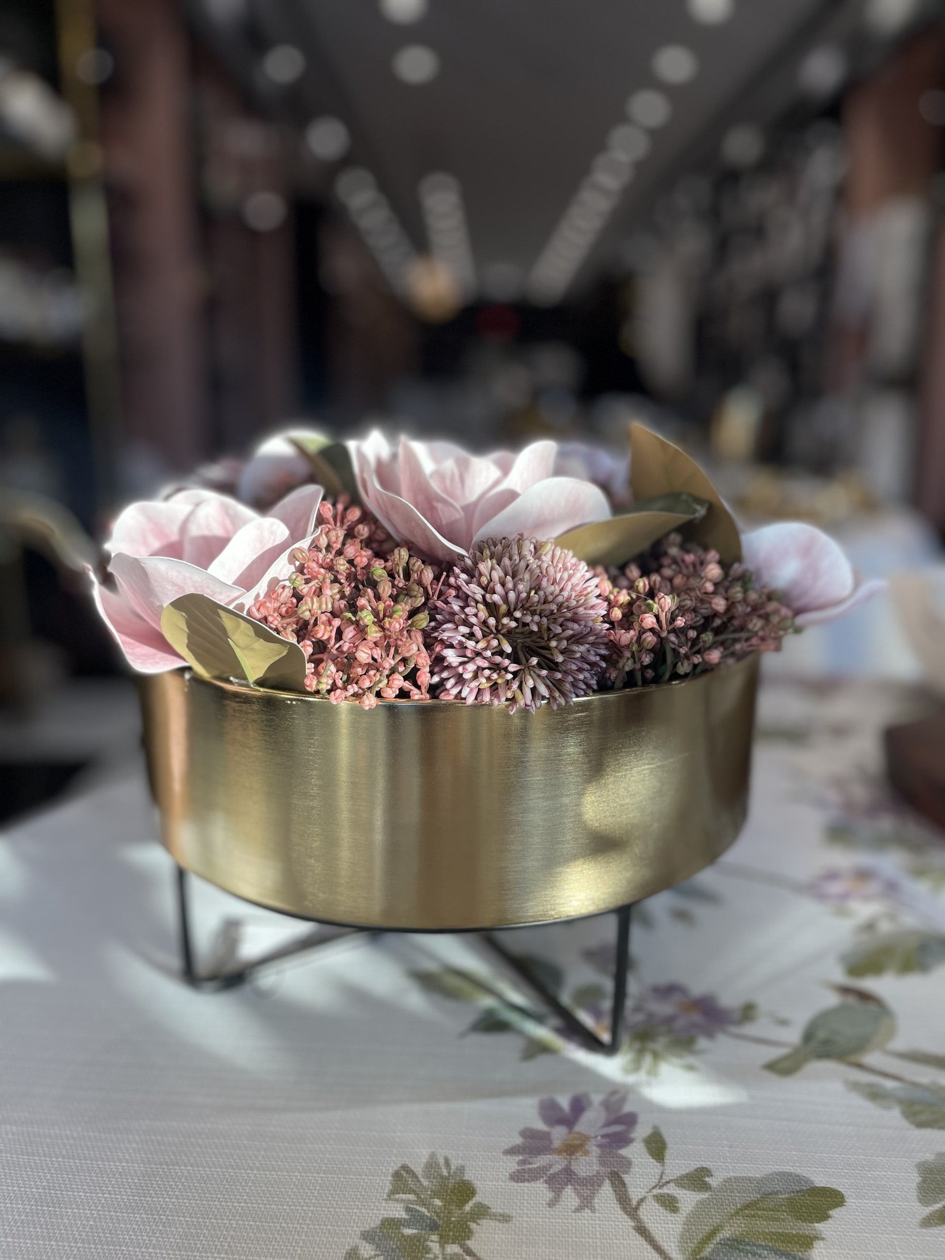 Mid Century Magnolia Floral Arrangement