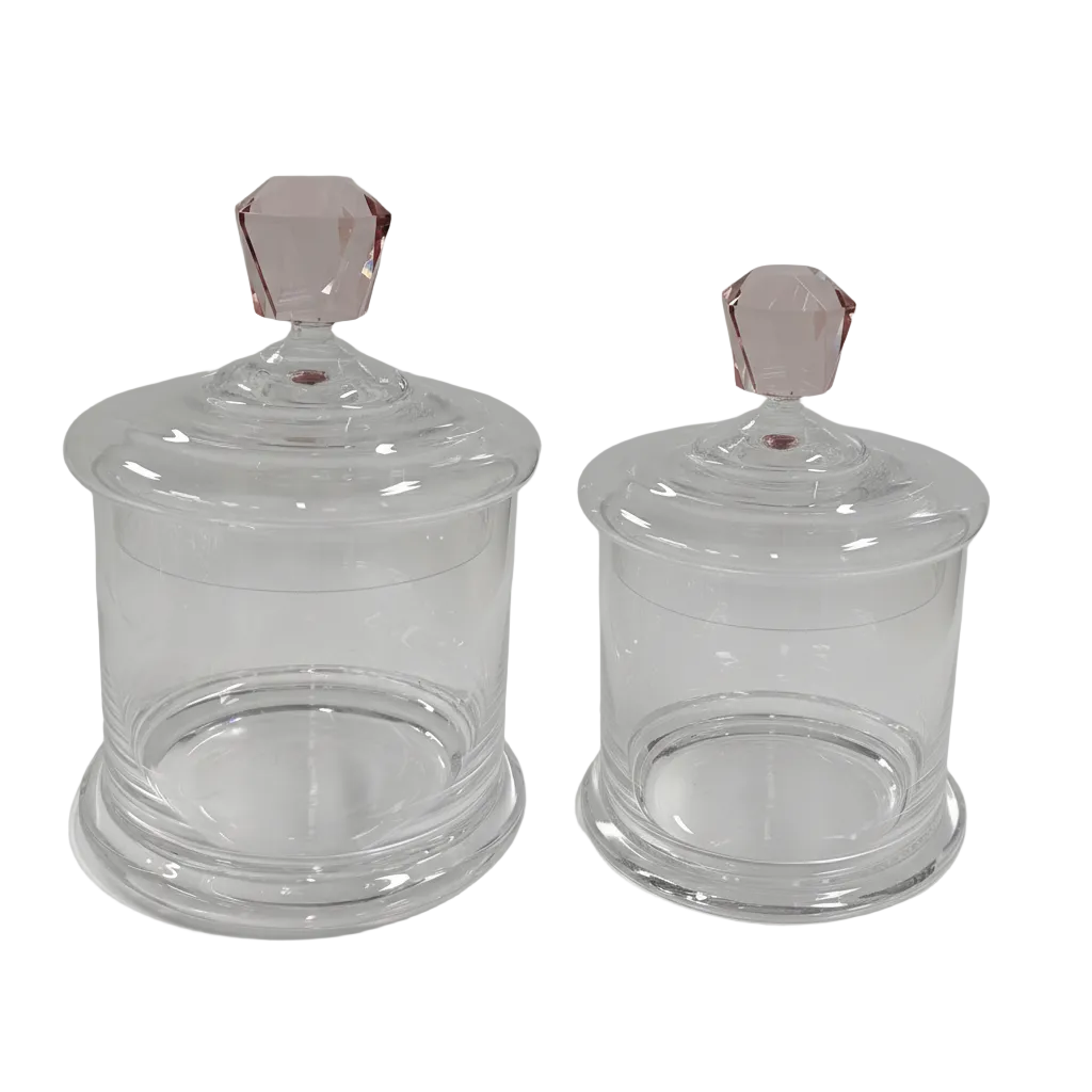 Pink Diamond Handle Canister