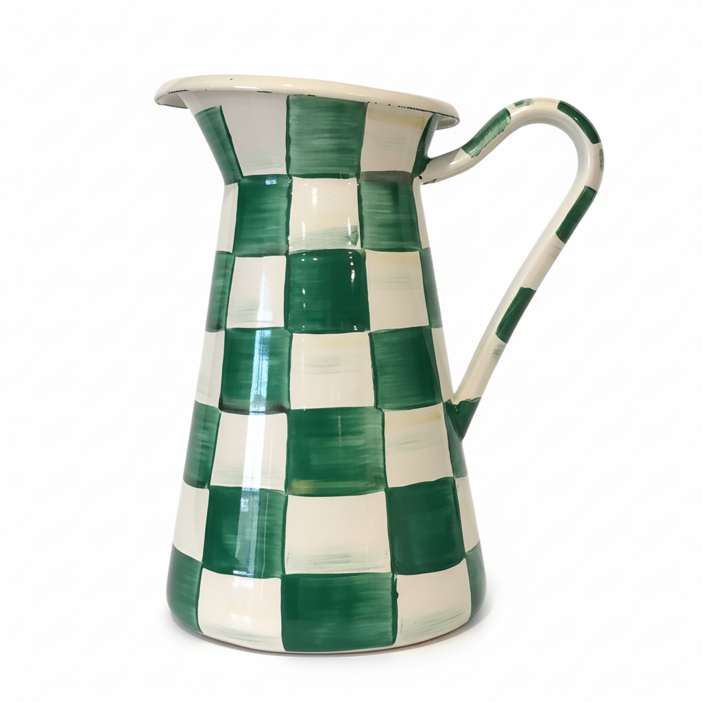MacKenzie-Childs Check Large Practical Pitcher