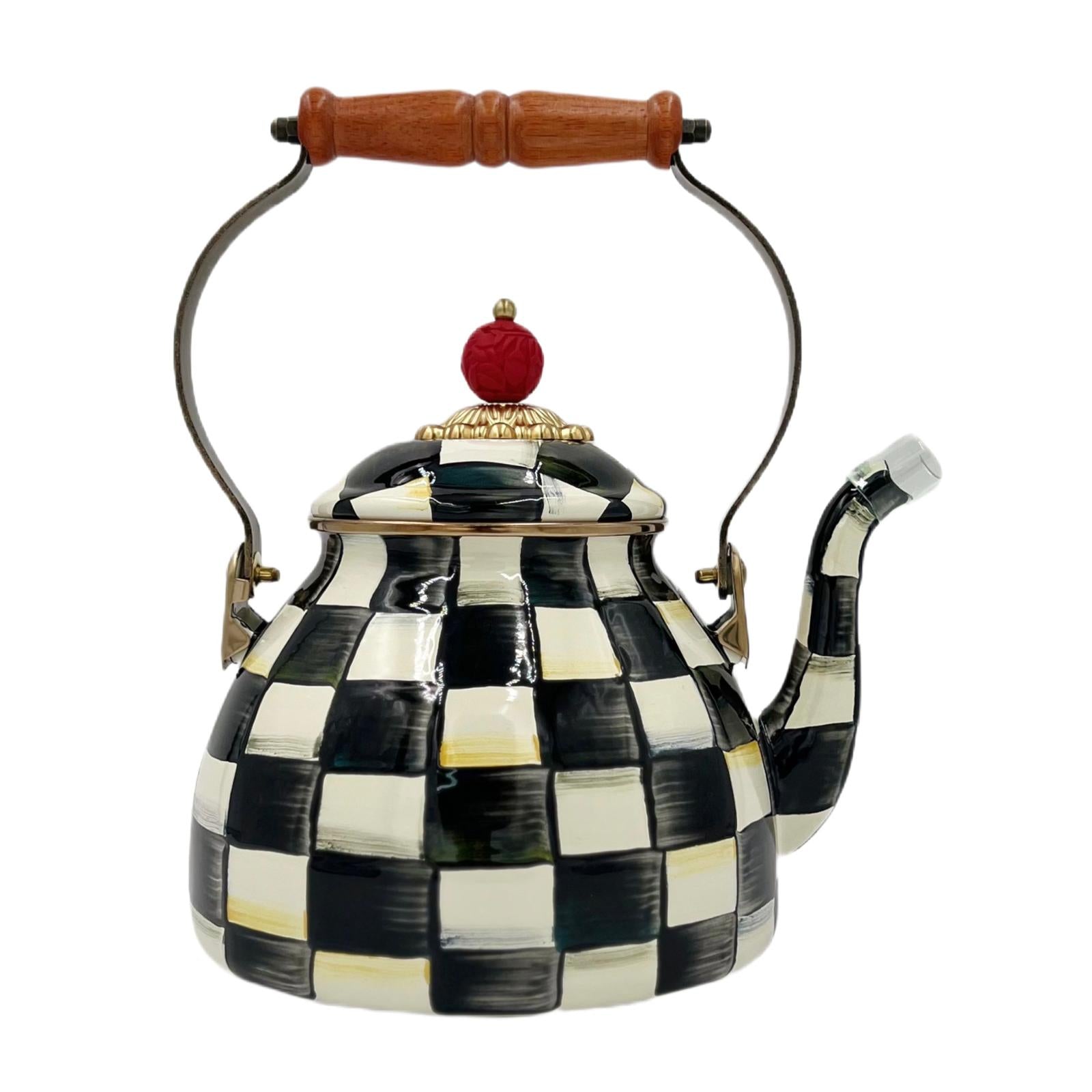 MacKenzie-Childs Courtly Check Tea Kettle