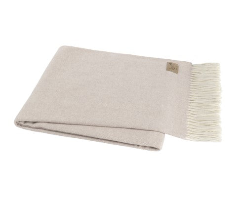 Lands Down Under Italian Herringbone Throw- Smokey Mauve