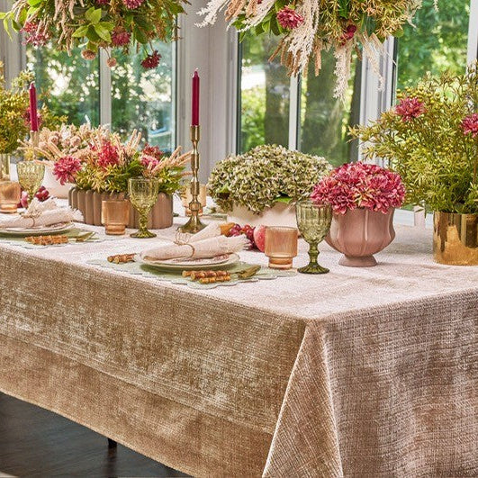 Adorn Your Table Lucerne Chenille Tablecloth