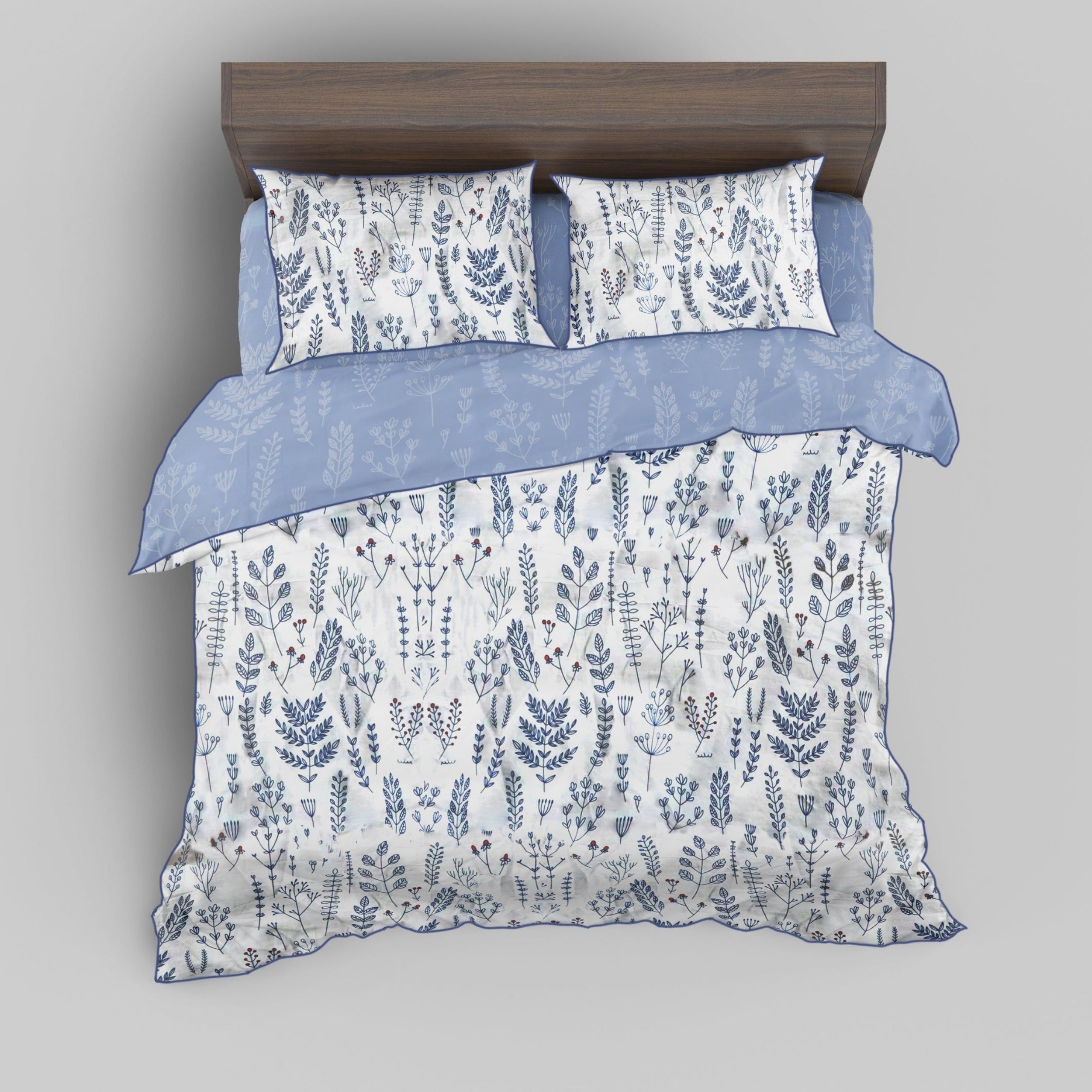 AT EASE Blue Branch Duvet Set