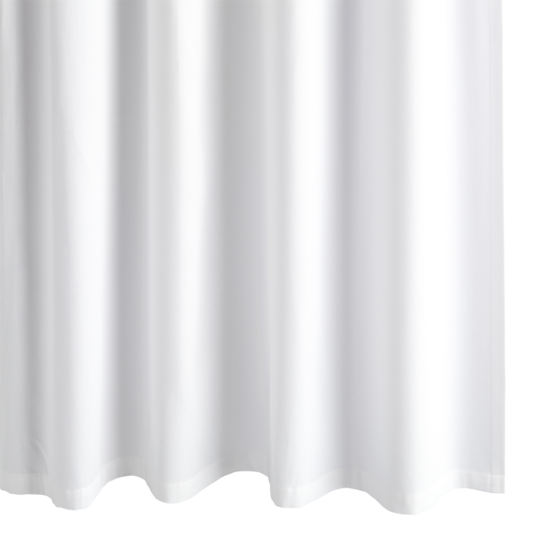 Matouk Birdseye Pique White Shower Curtain
