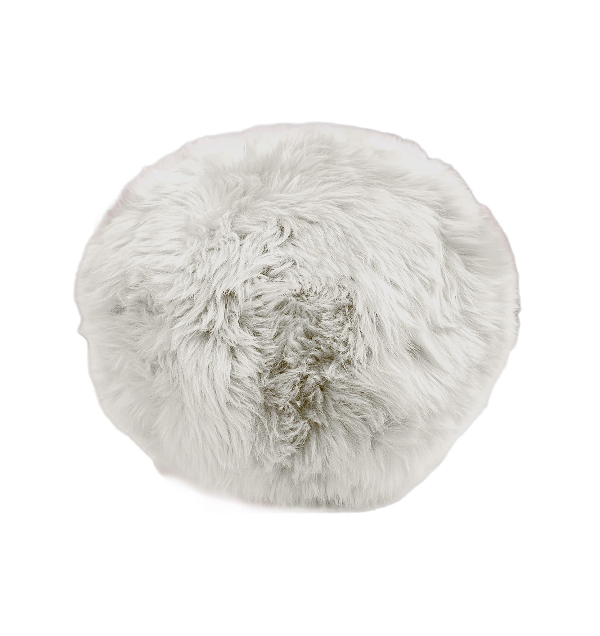 Longwool Sheepskin Ball Cushion