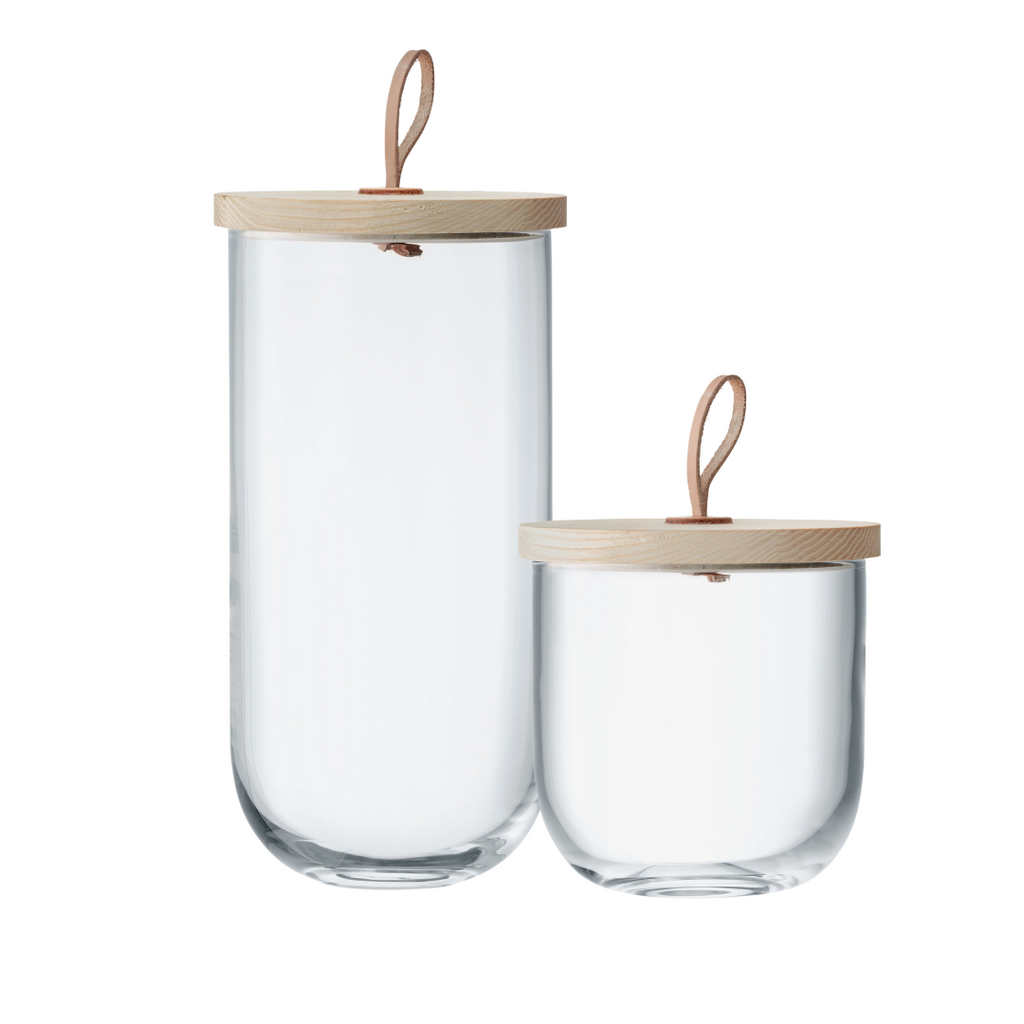 LSA International Ivalo Glass Container & Ash Lid | Aura Home