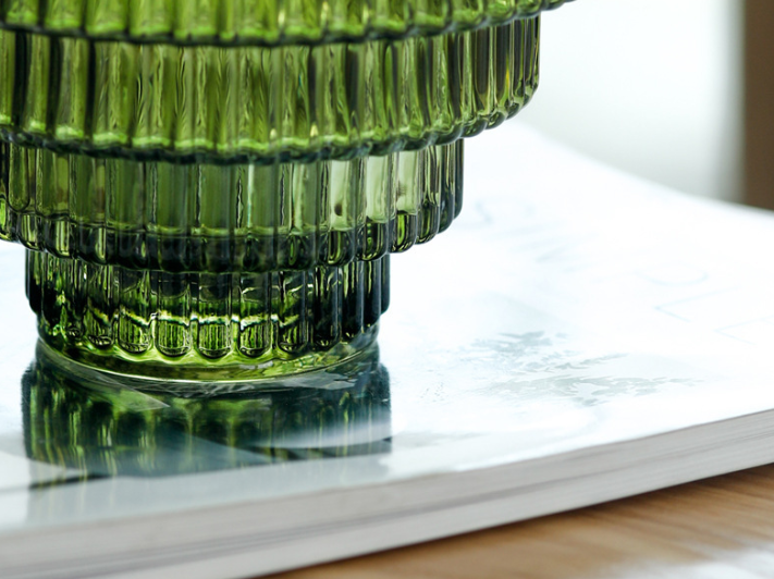Tower Shaped Thick Glass Vase