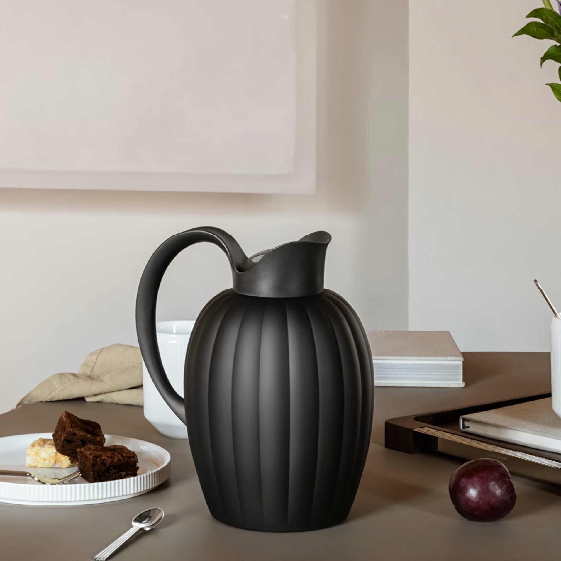 Georg Jensen Bernadotte Black Thermo Jug