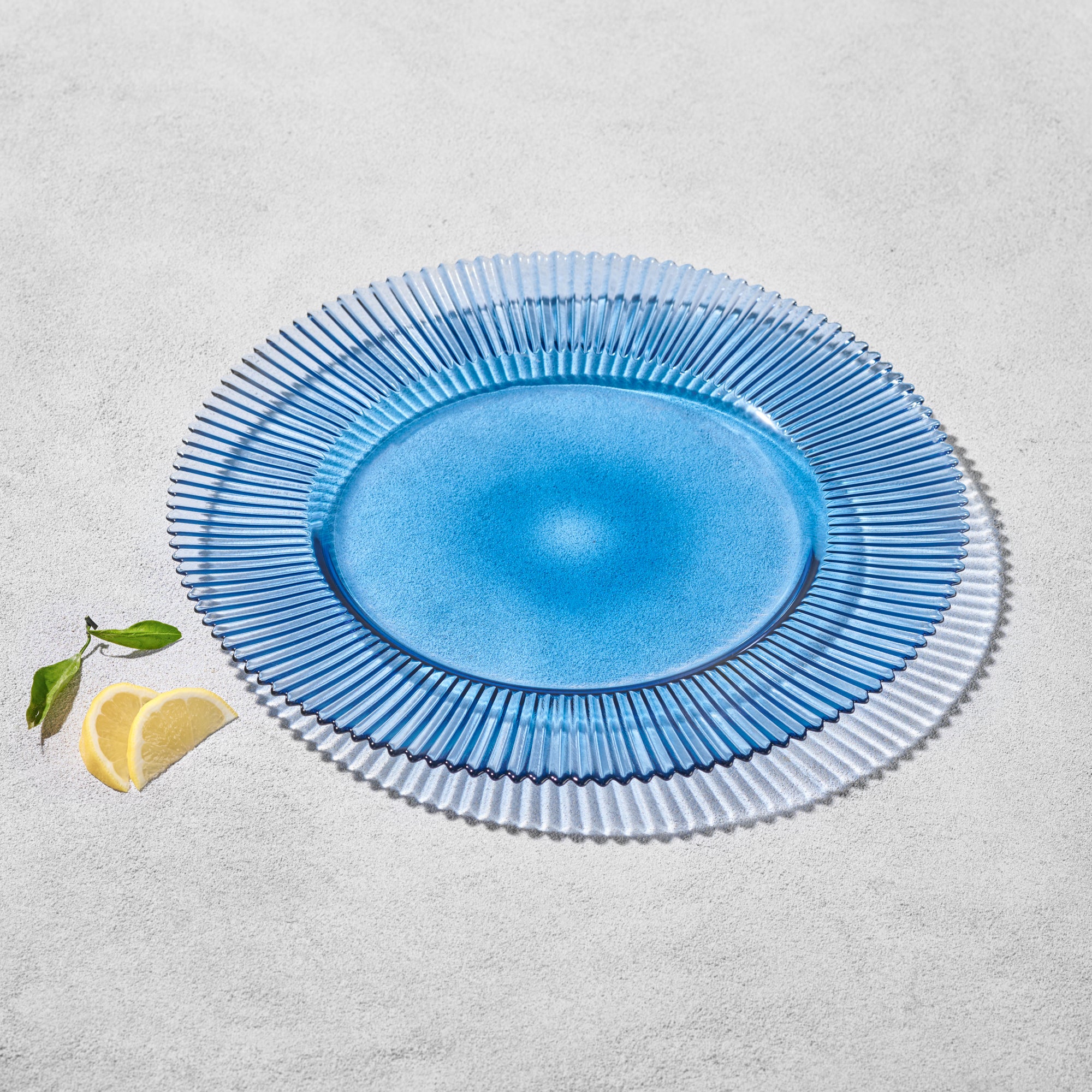 Vikko Forest Ribbed Glass Charger