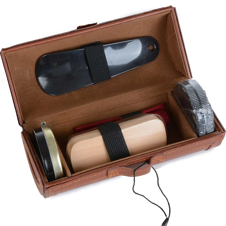 Brown Shoe Shine Kit