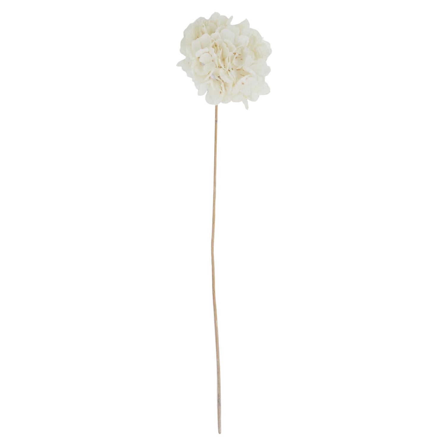 Faux Cream Dried Hydrangea Stem