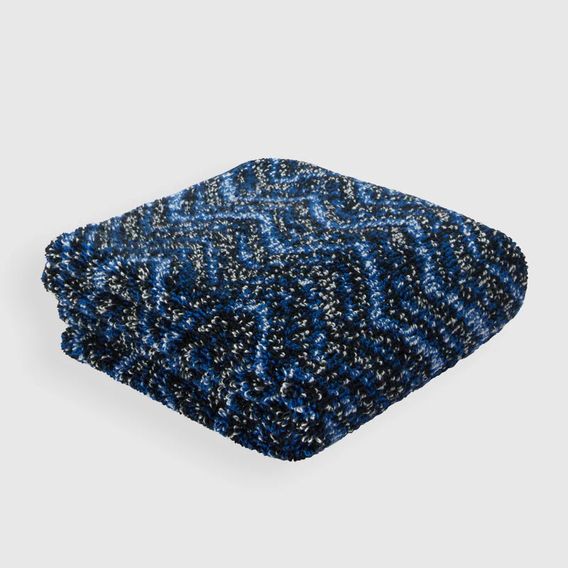 MISSONI  国産　タオルケット ブルー系 Missoni Azul Cotton Hand Towel | Aura Home