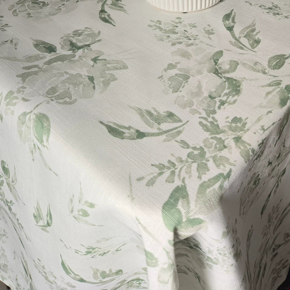 Adorn Your Table Green Garden Tablecloth