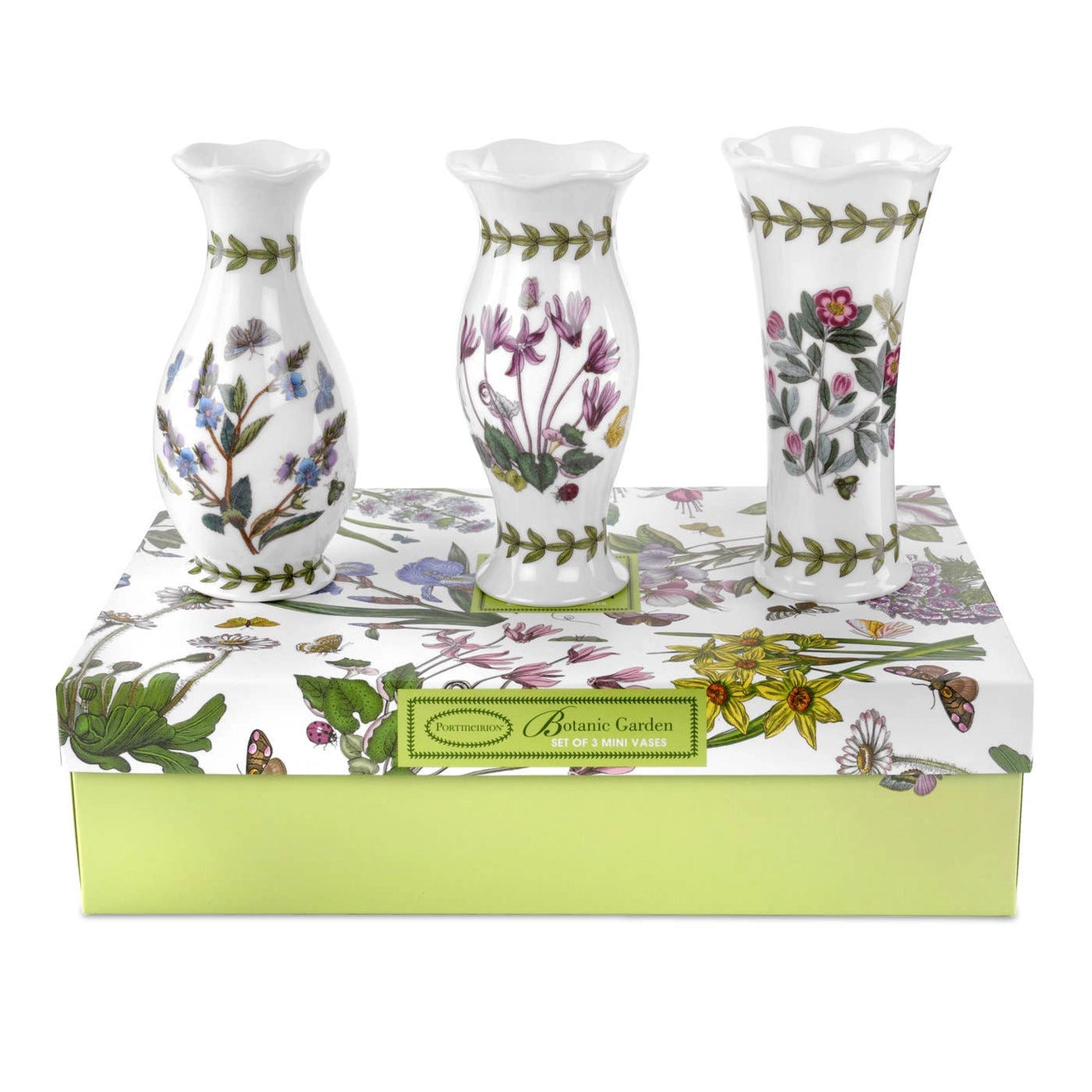 Botanic Garden Set of 3 Mini Vases