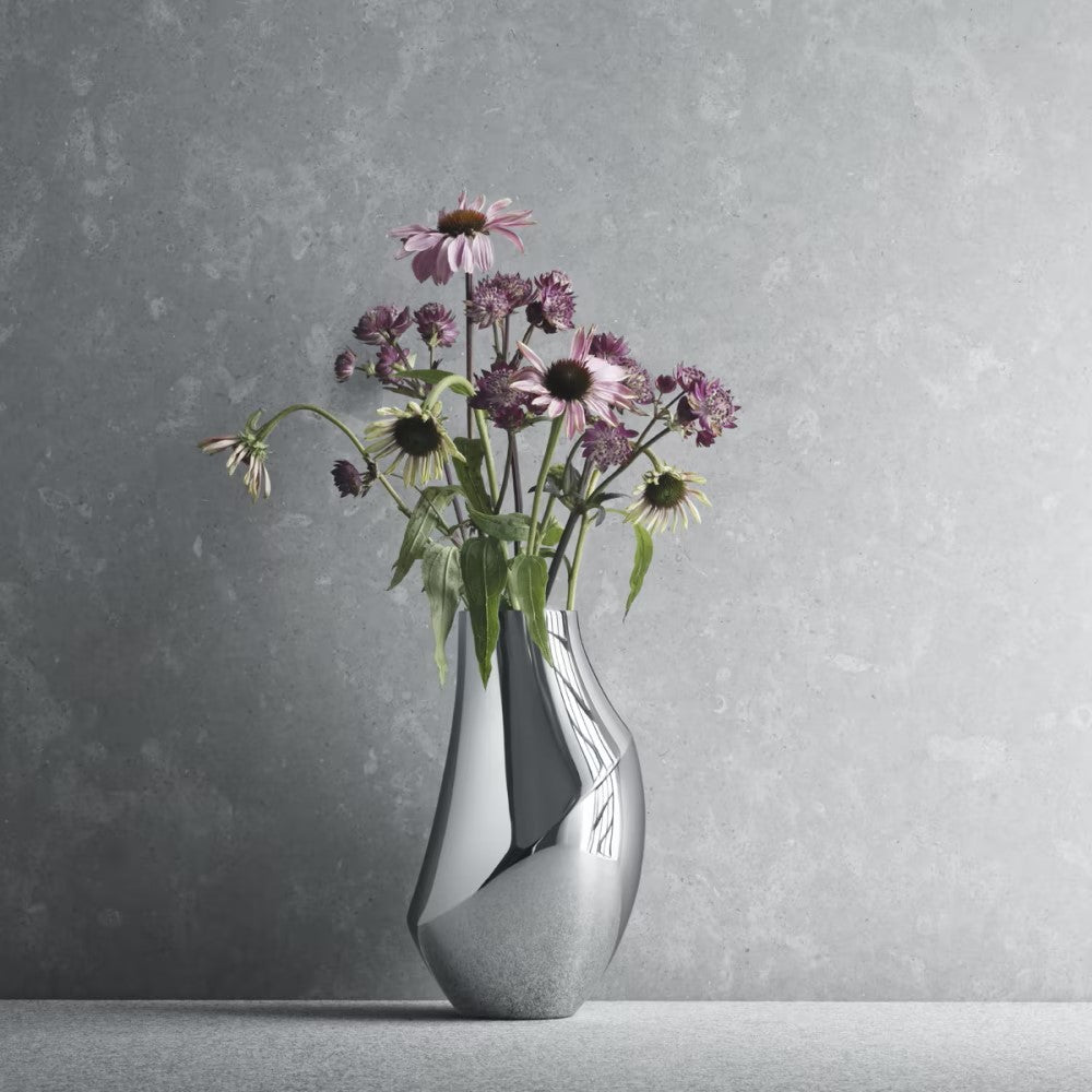 Georg Jensen Flora Stainless Steel Vase