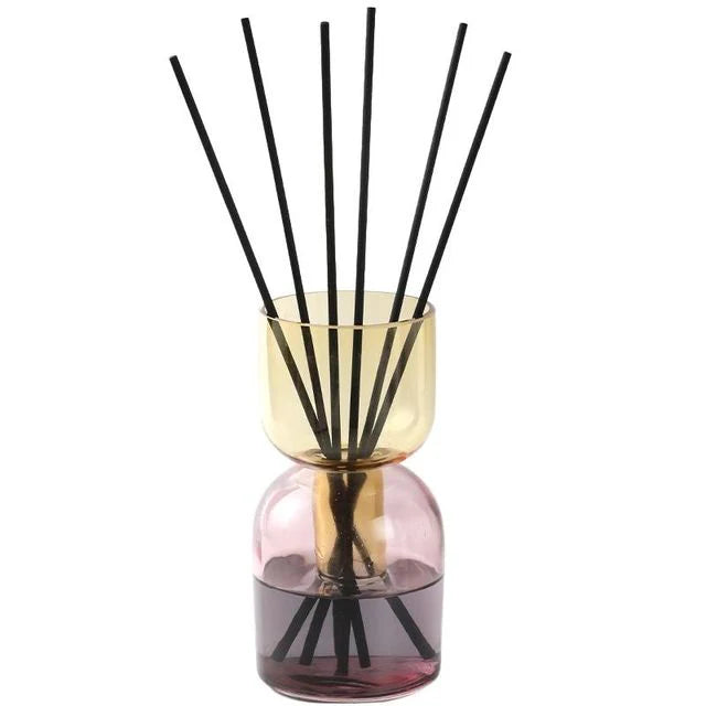 Pink/Amber Colored Reed Diffuser