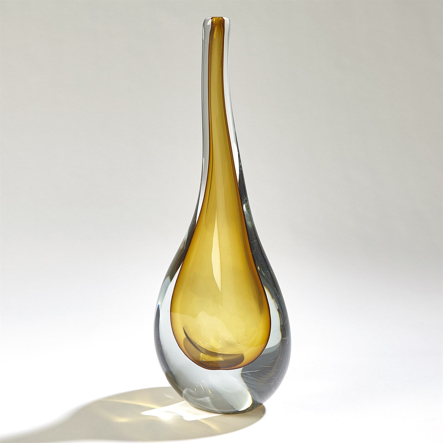 Amber Stretched Neck Vase