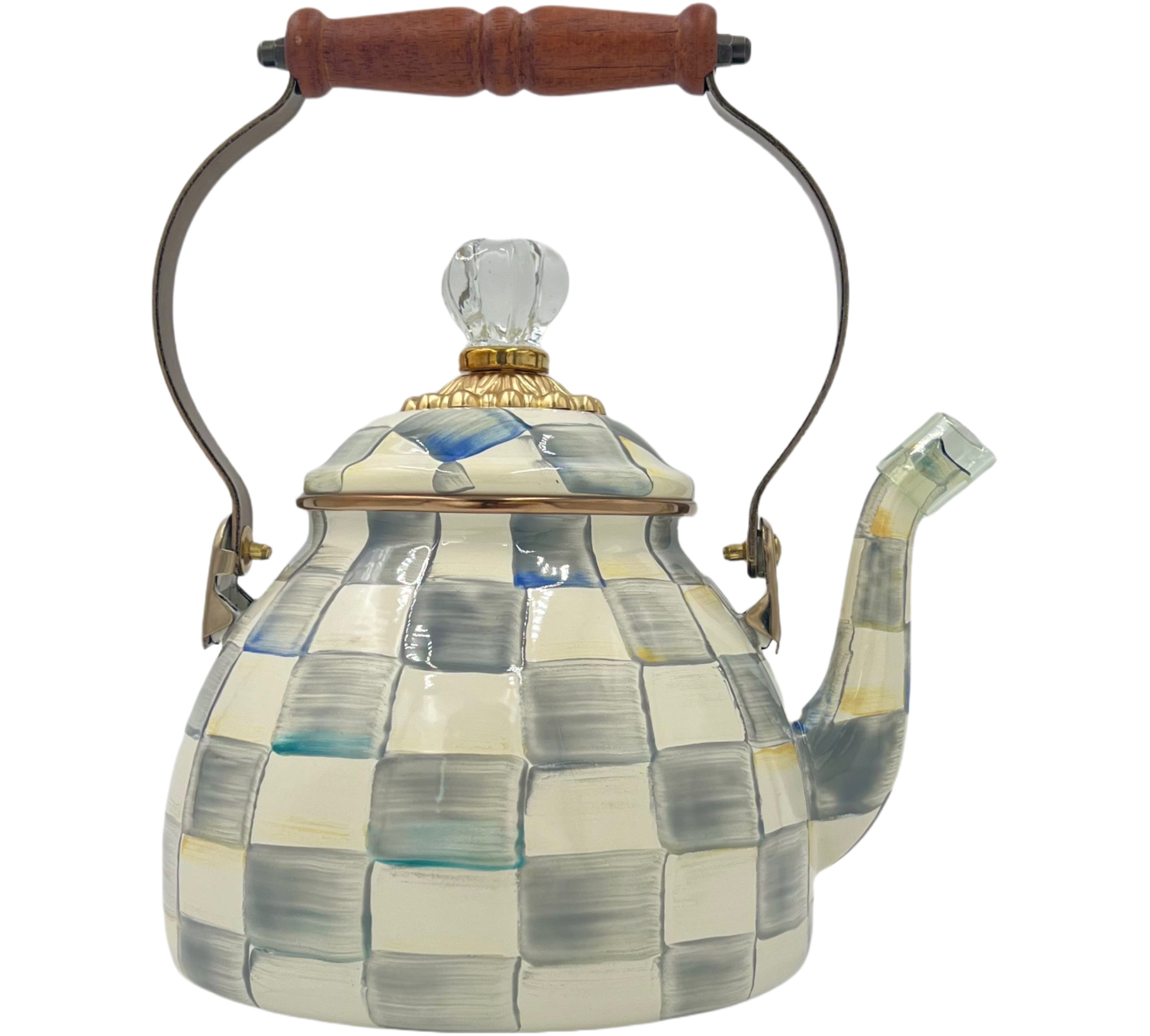 MacKenzie-Childs Sterling Tea Kettle