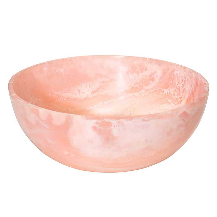 Lucente Pink Resin Salad Bowl