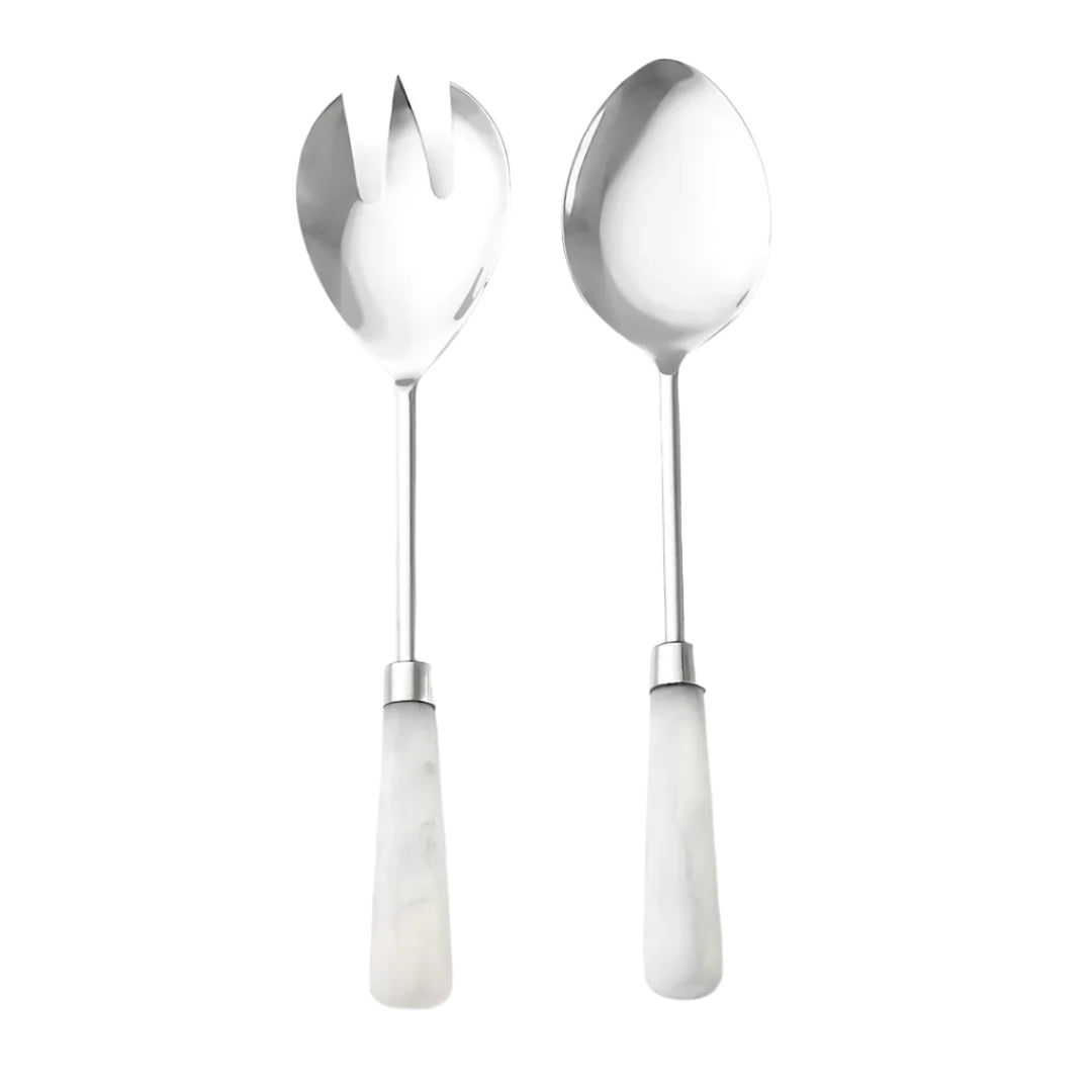 Azure Resin Salad Server Set