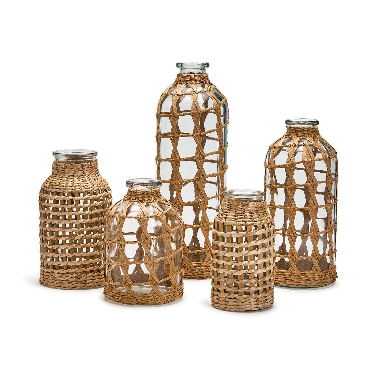 Hand-Woven Lattice Vase