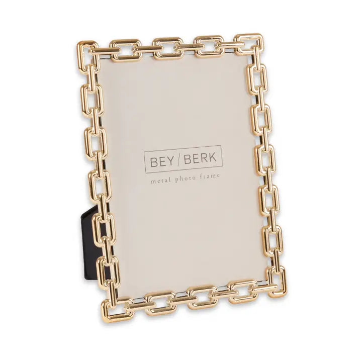 Chain Link Photo Frame, Rose Gold or Silver | Aura Home