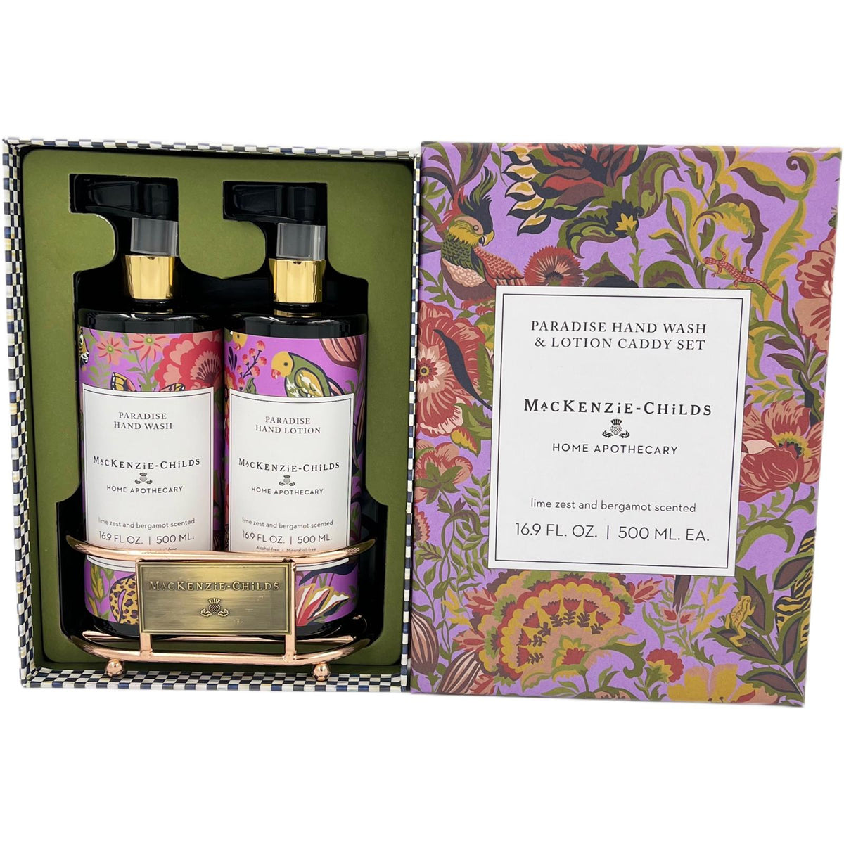 Offers Mckenzie Childs Glow Hand Wash & Lotion Caddy Set