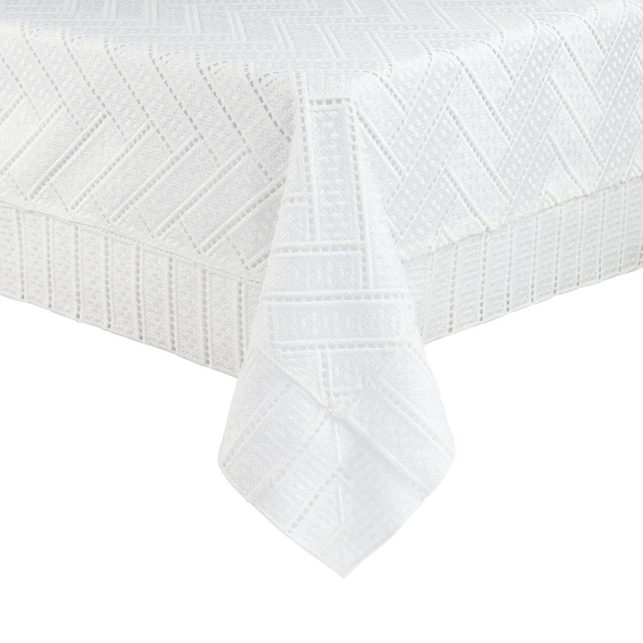 Adorn Your Table Herringbone Lace Tablecloth
