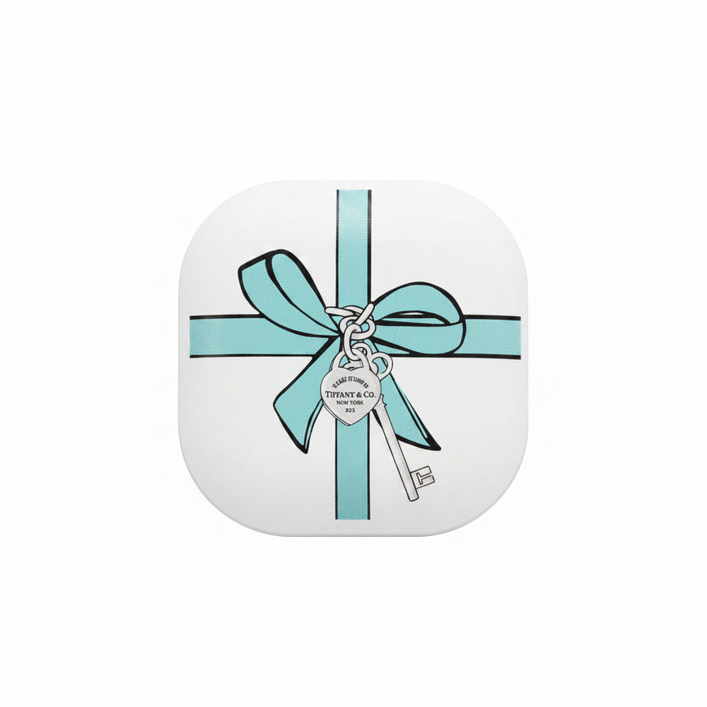 Blue Bow LED Compact Mirror