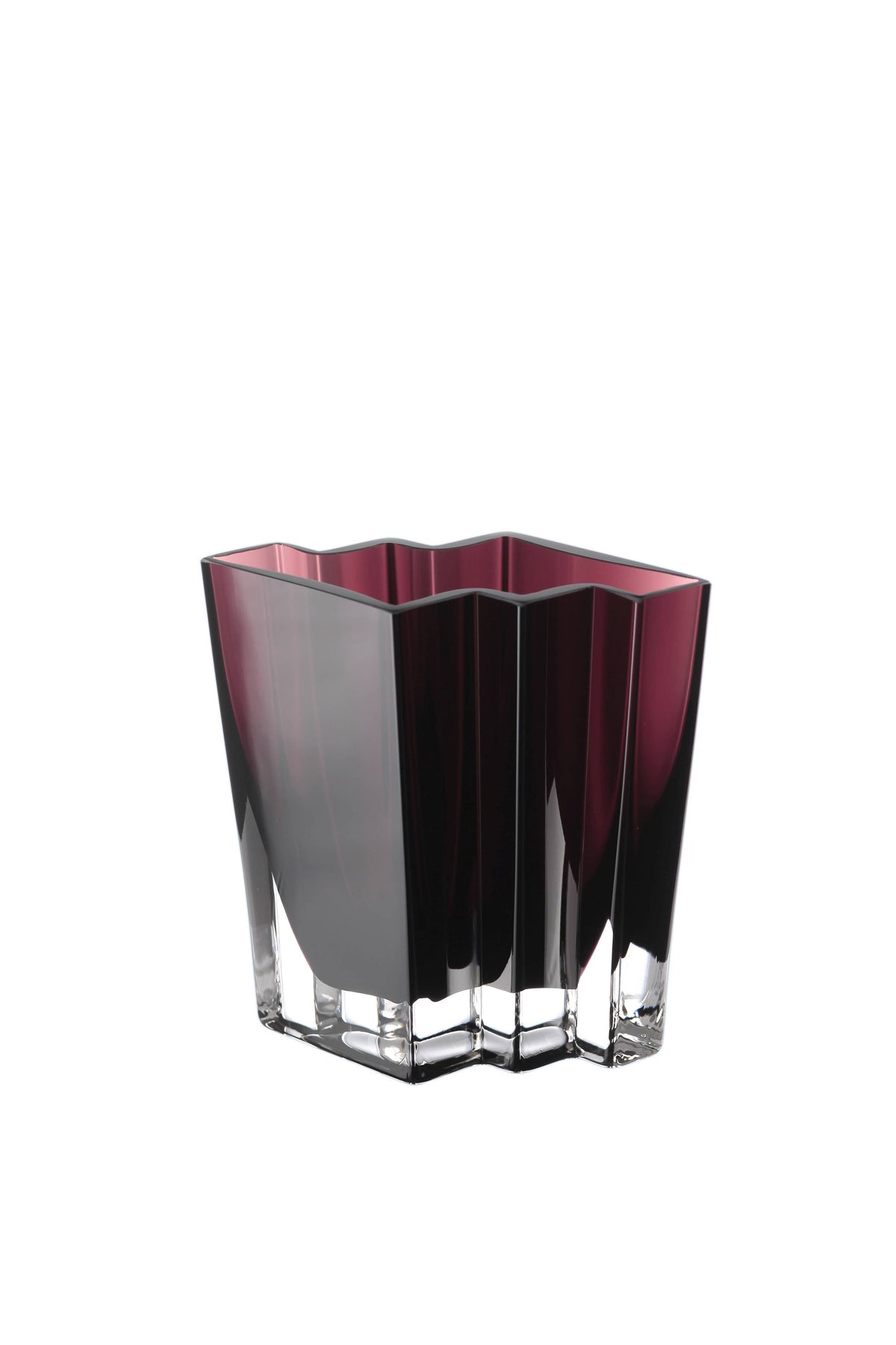 Chevron Vase, Amethyst, Available in 4 Sizes