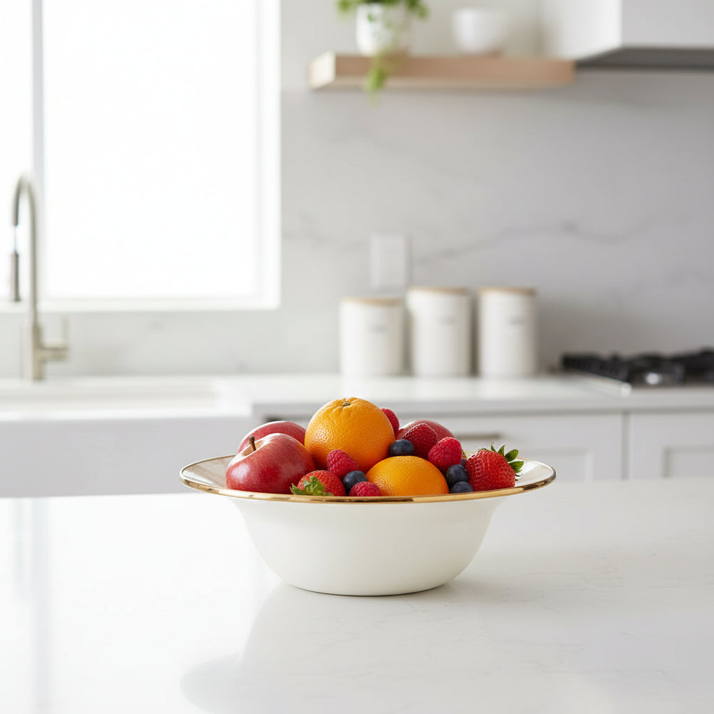 MacKenzie-Childs Check Serving Bowl