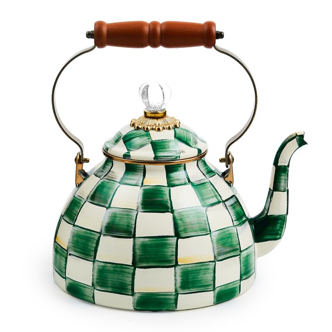 MacKenzie-Childs Emerald Tea Kettle