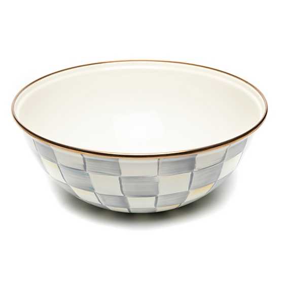 MacKenzie-Childs Sterling Check Enamel Everyday Bowl - Medium