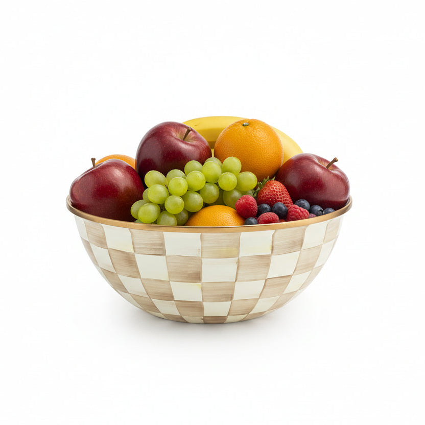 MacKenzie-Childs Check Enamel Bowl - Thumbnail 4