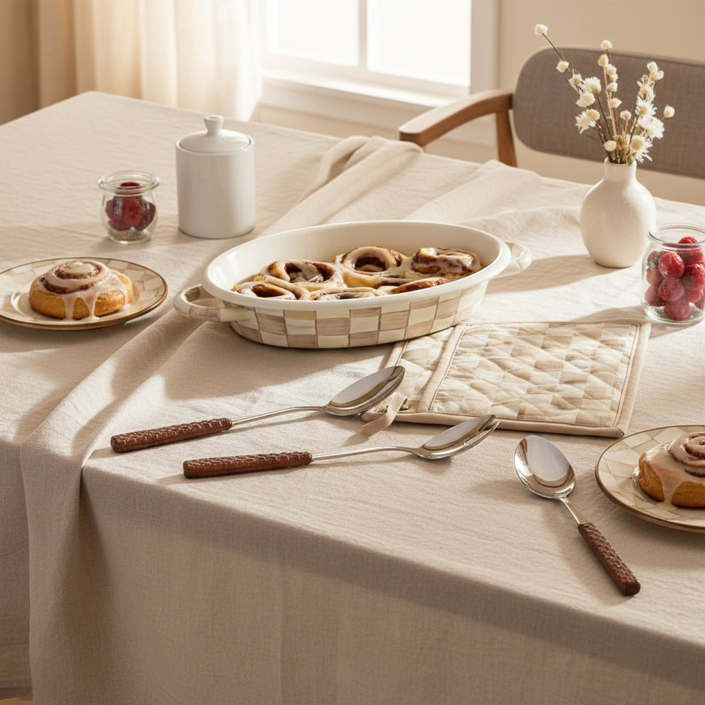 MacKenzie-Childs Rosy Check Gratin Dish - Thumbnail 4