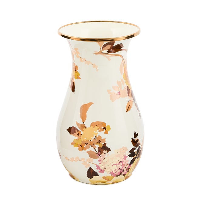 MacKenzie-Childs tall enamel vase