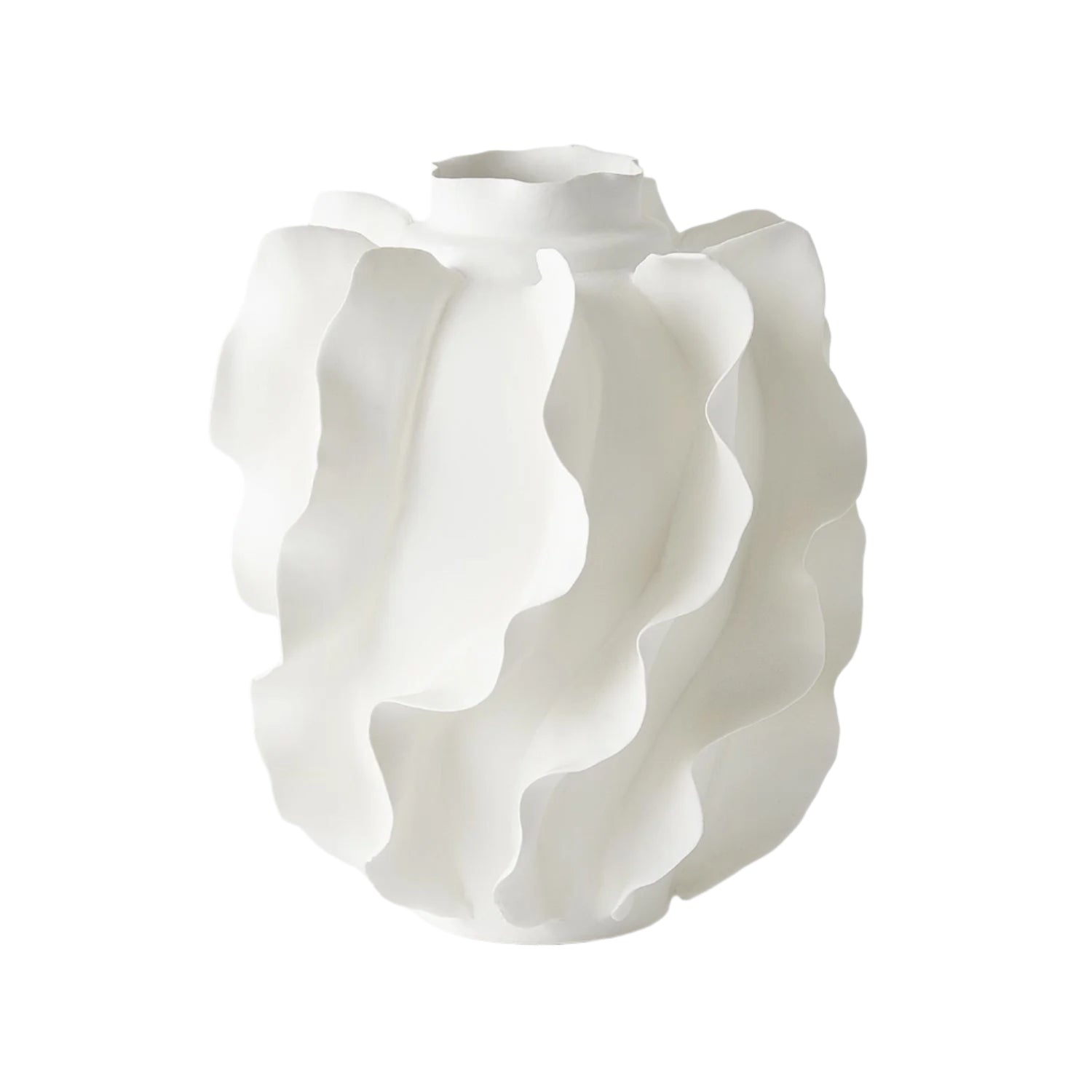 Global Views Folios Matte White Vase