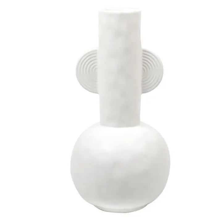 Tall White Ceramic Vase