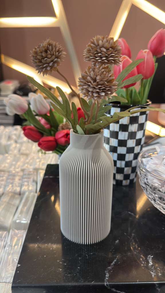 Modernized Pottery bottle vase, teacher's gift