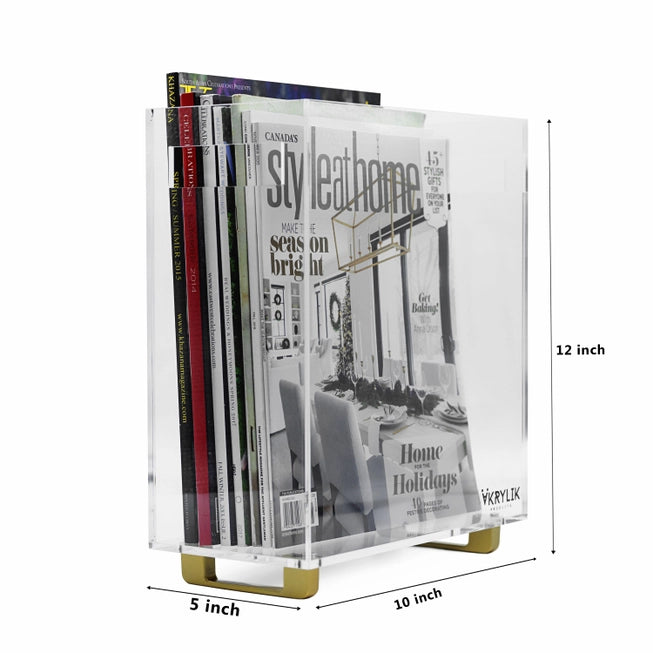 Slim Acrylic Magazine Holder