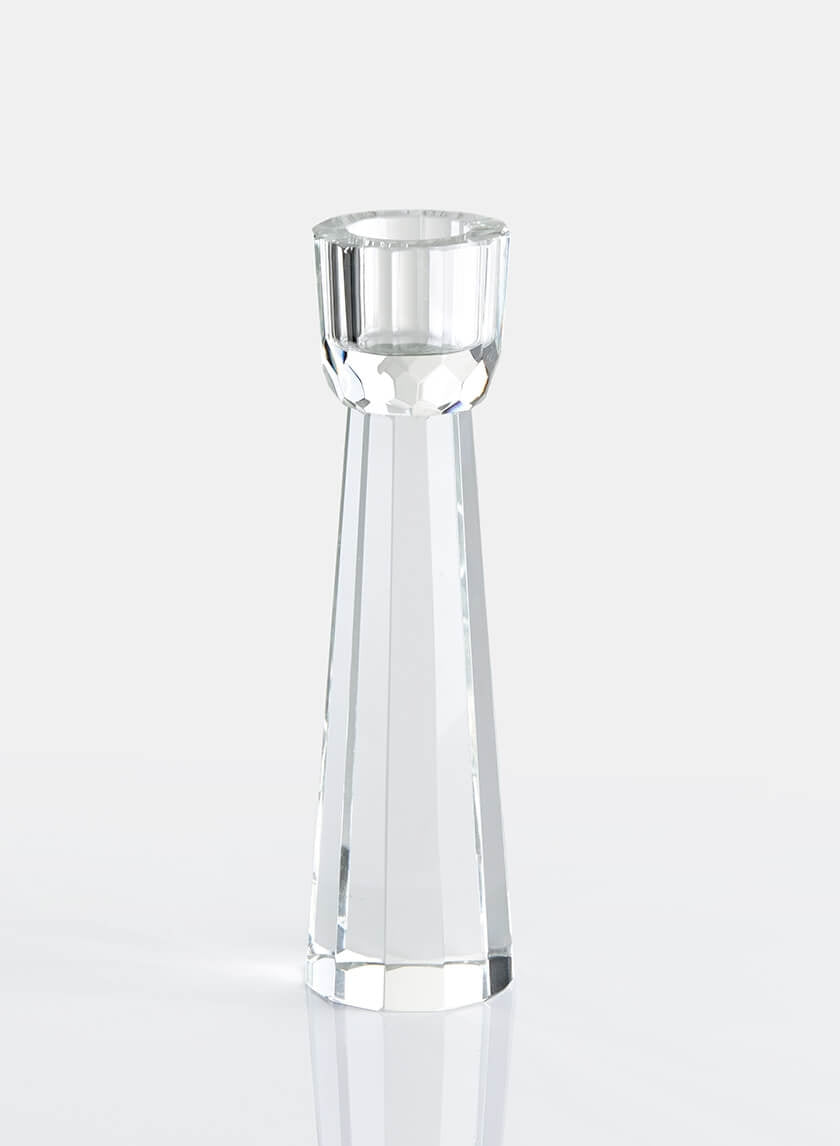 Faceted Crystal Candlestick