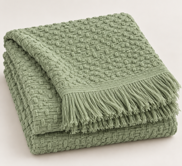 Pebble Fringed Throw