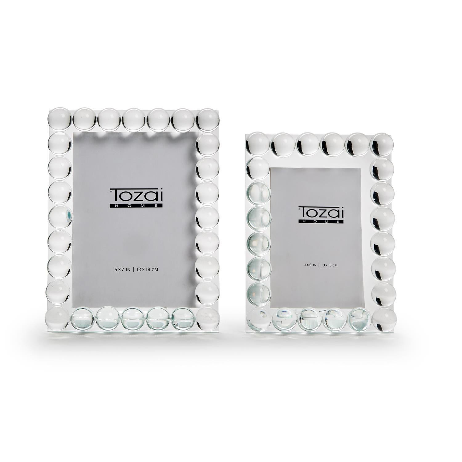 Bubbles Crystal Glass Photo Frames