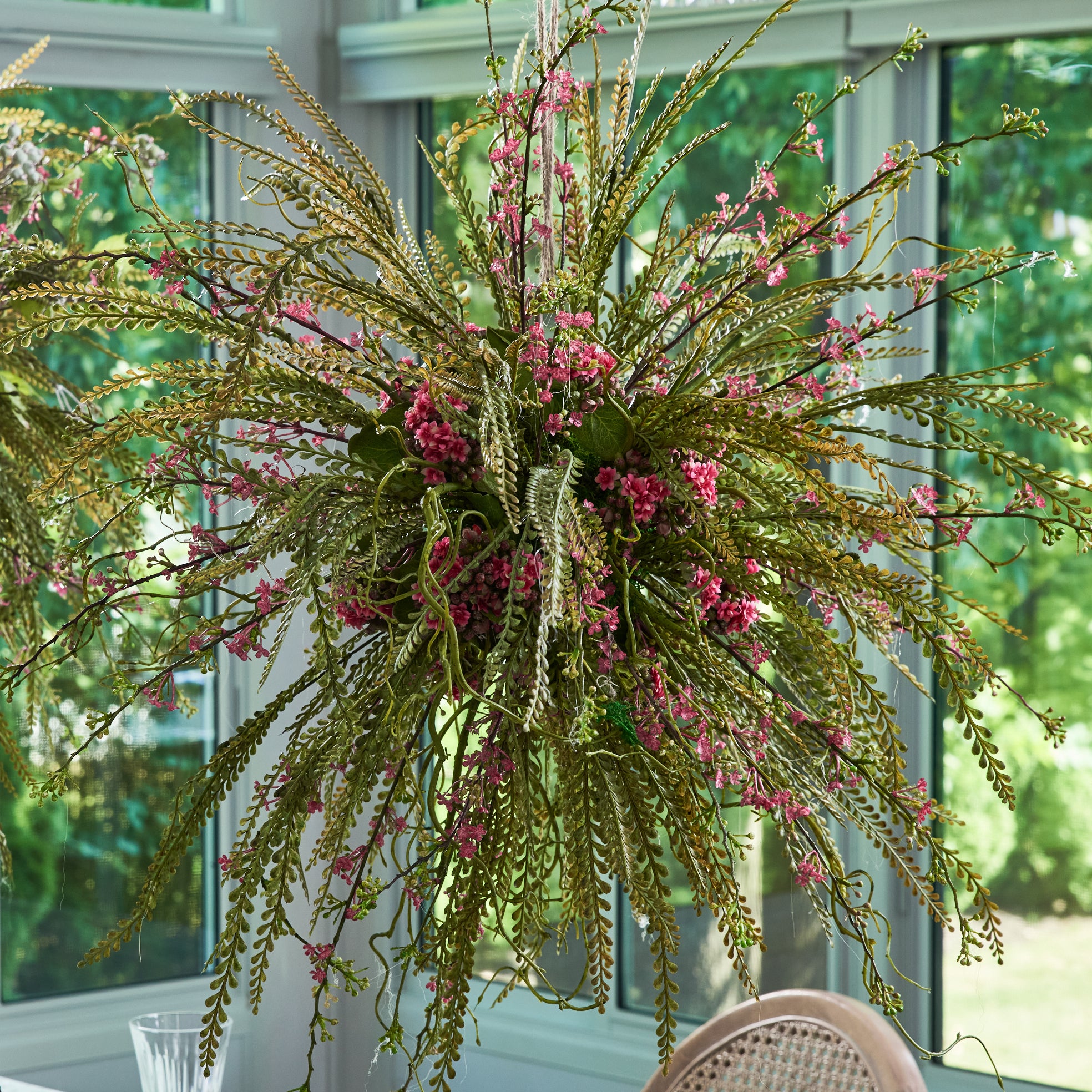 Flaura Wild Floral Hanging Chandelier Ball