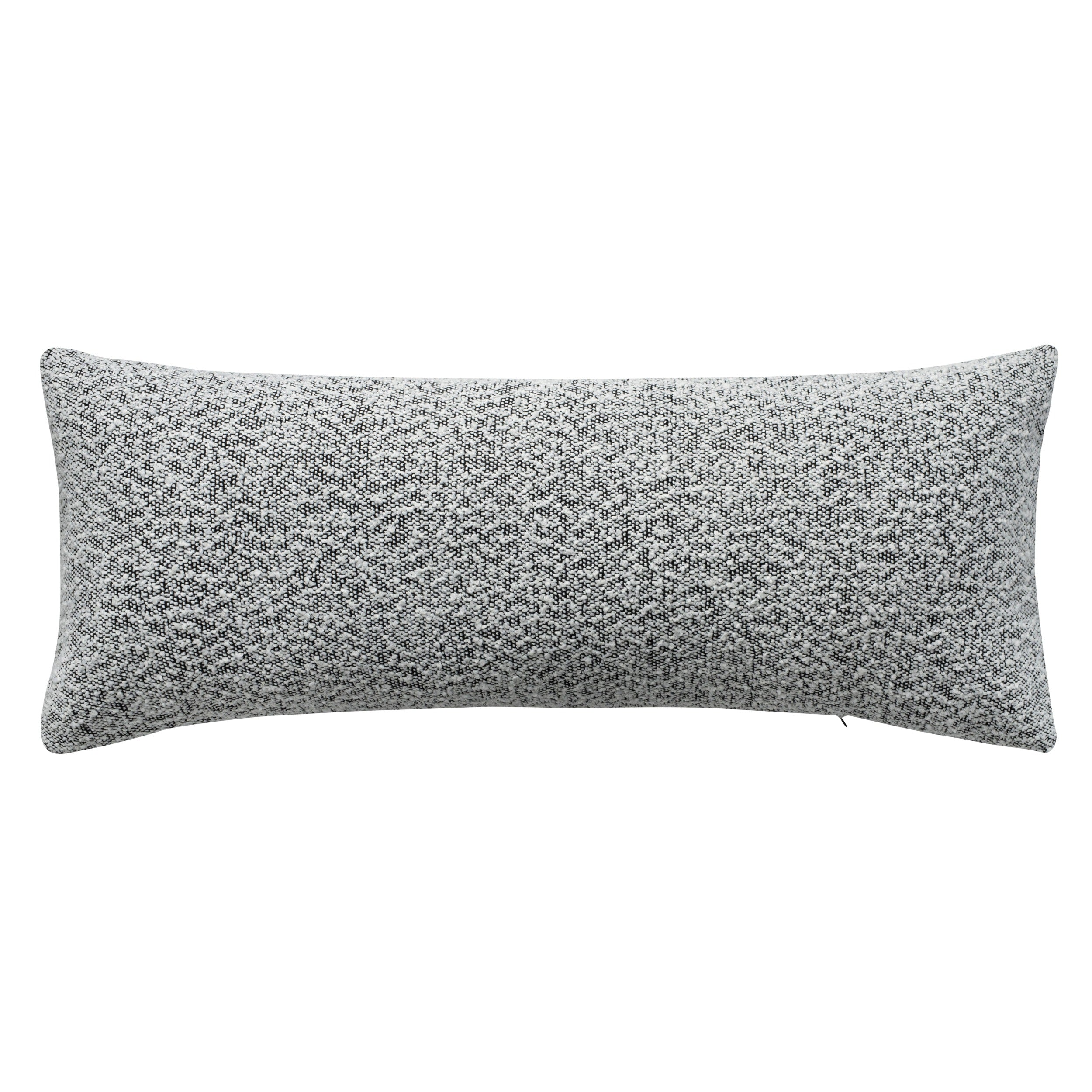 Aura Home Black and White Speckled Boucle Throw Pillow